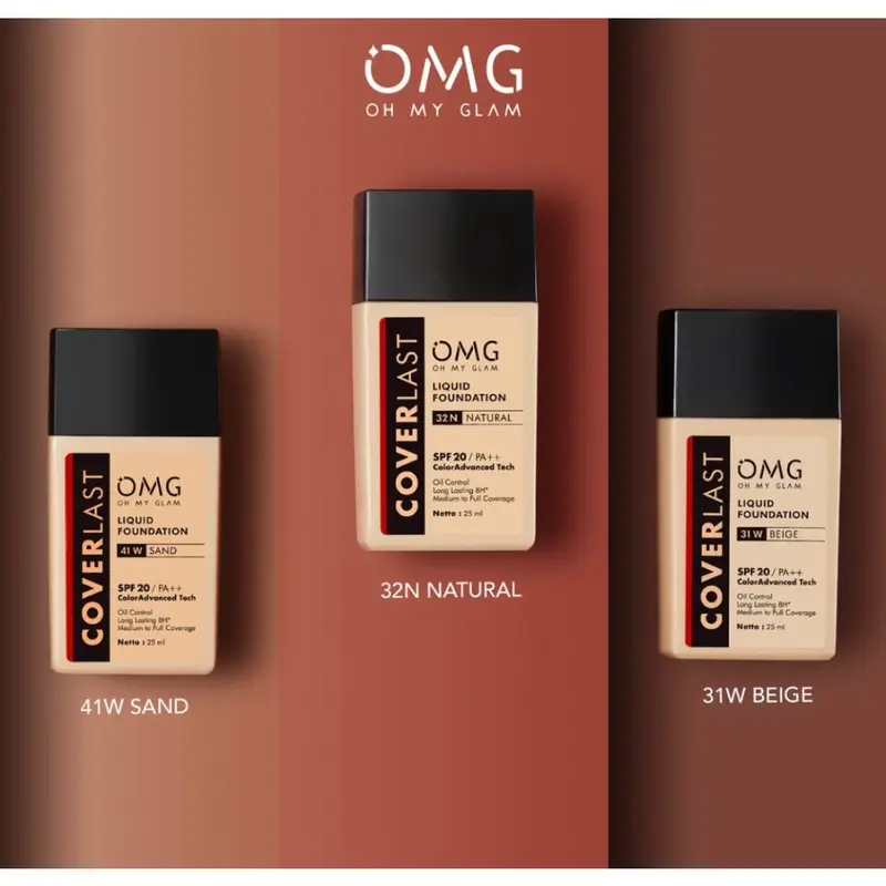 OMG Oh My Glow Coverlast Liquid Foundation – Alas Bedak Full Coverage, Tahan Lama & Flawless! 4