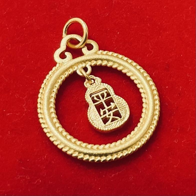 Product Introduction of Gourd Fortune Peaceful Buckle Gold Necklace 2