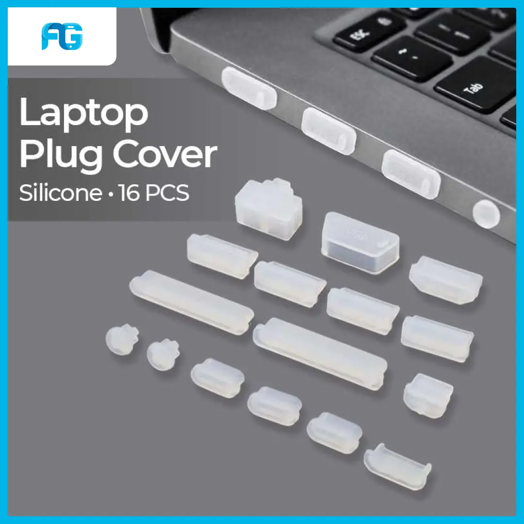 LMDAOO Laptop Dust Plug Cover USB HDMI VGA AUX Silicone 16 PCS - A2