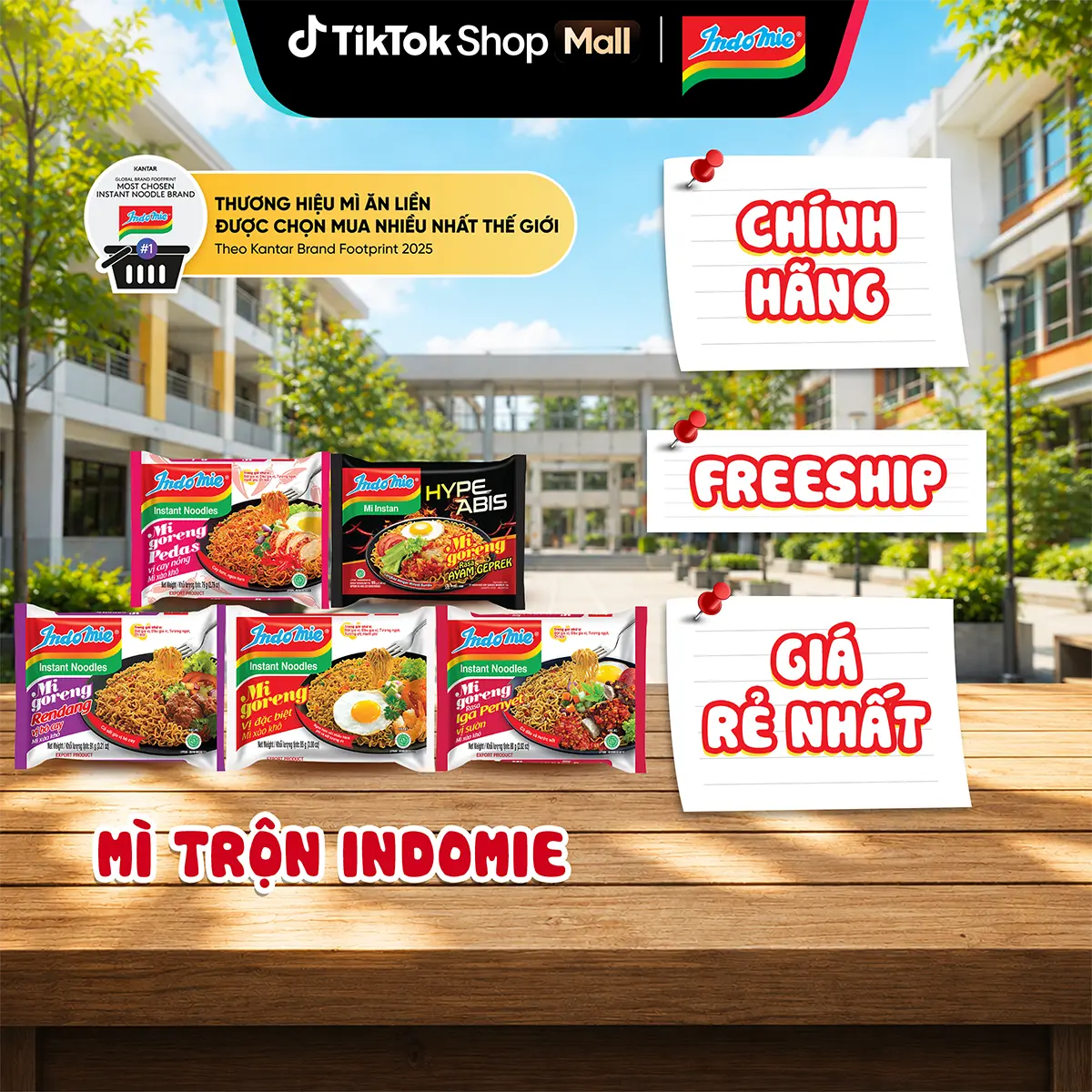 (Chọn vị) Mì trộn Indomie đủ vị - Thùng 40 gói