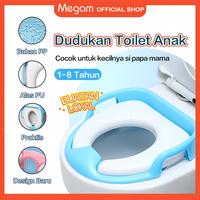 Gambar 【BELI LOKAL】Megam Alas Dudukan Toilet Anak Dengan Pegangan Potty Seat With Handles & Splash Guard Toilet Duduk Lembut HSB805 - Biru dari Megam.id Kab. Tangerang 1 Tokopedia