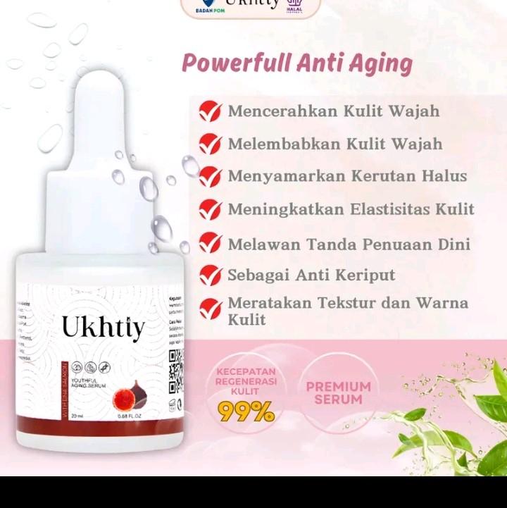 Ukhtiy Serum DNA Salmon 20ml | SerumMencegah Penuaan Dini | Mencerahkan danMelembabkan Wajah, Memudarkan Flek Hitam Pencerah 2