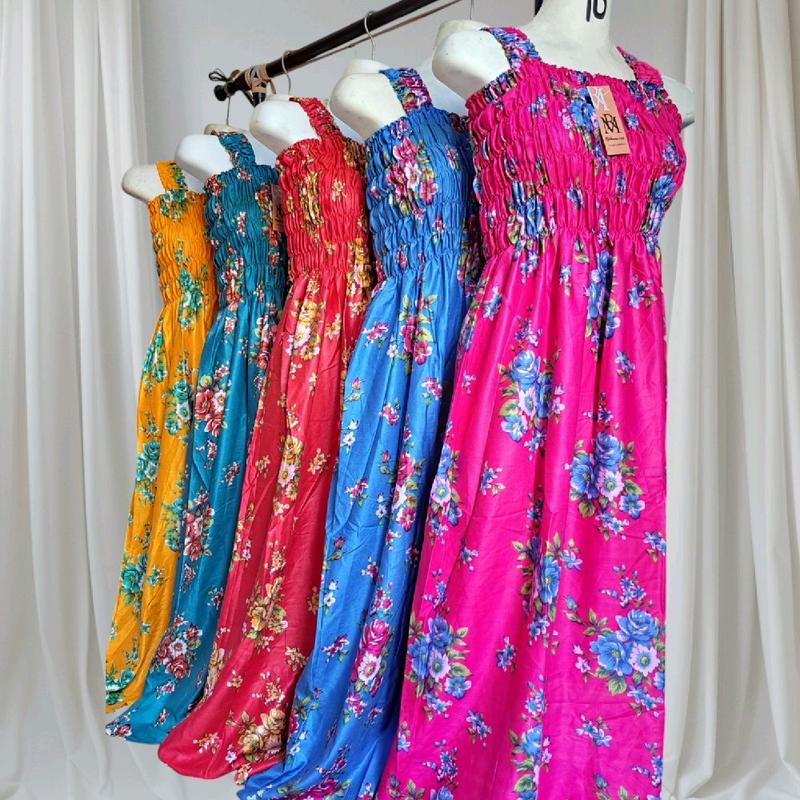 DASTER YUKENSI/DASTER GANDUL Rayon Motif Motif Rayon Bunga Dress 3