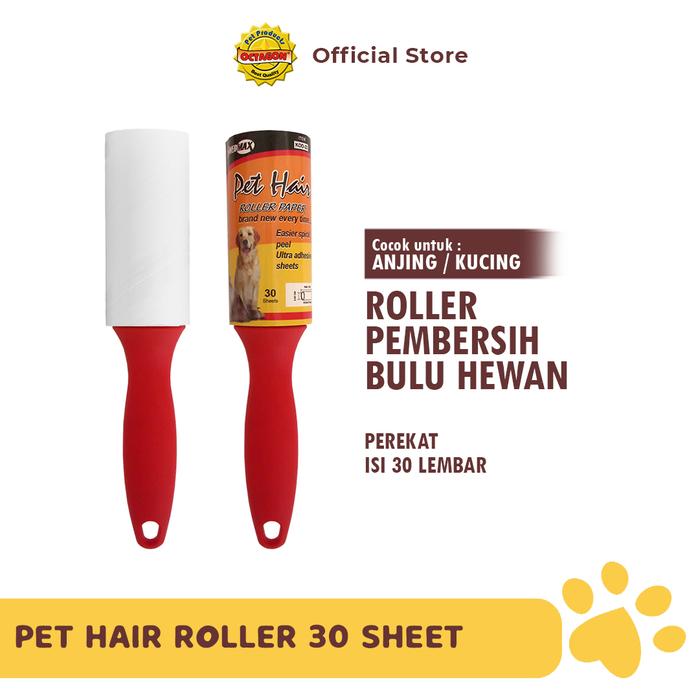 Gambar Roller Pembersih Bulu Hewan Pet Hair Remover 30 Sheet dari Octagon Pet Indonesia Kota Surabaya Tokopedia