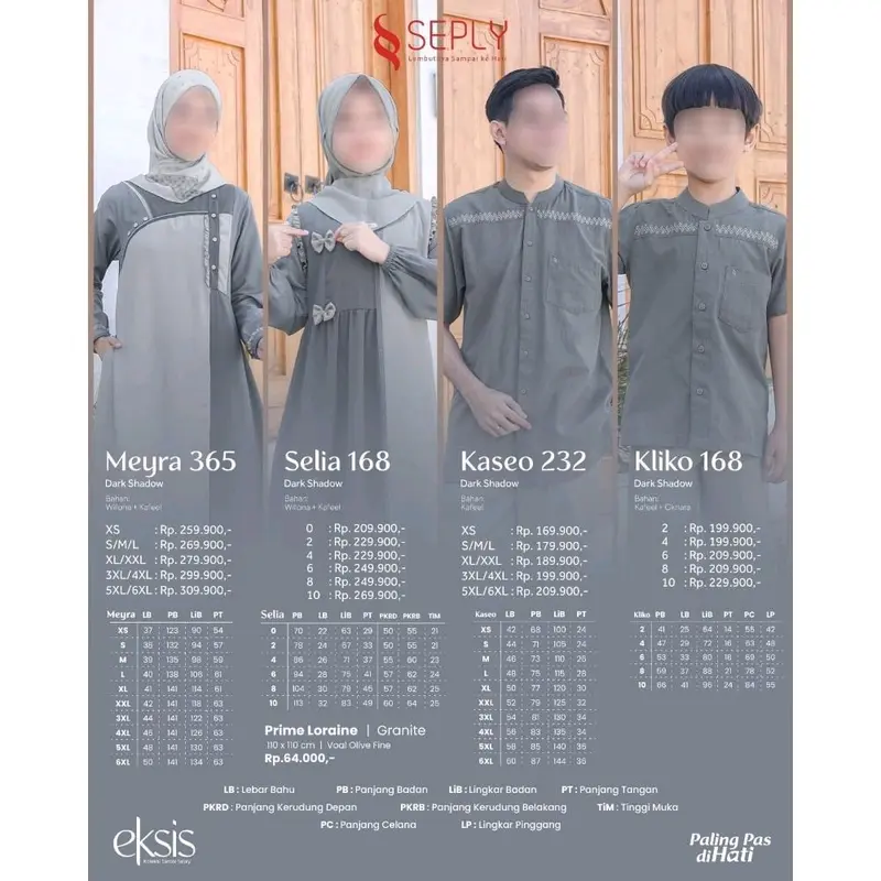 Sarimbit SEPLY Eksis 262 DARK SHADOW/Sarimbit Seply Terbaru 2025/Best Seller/Original 5