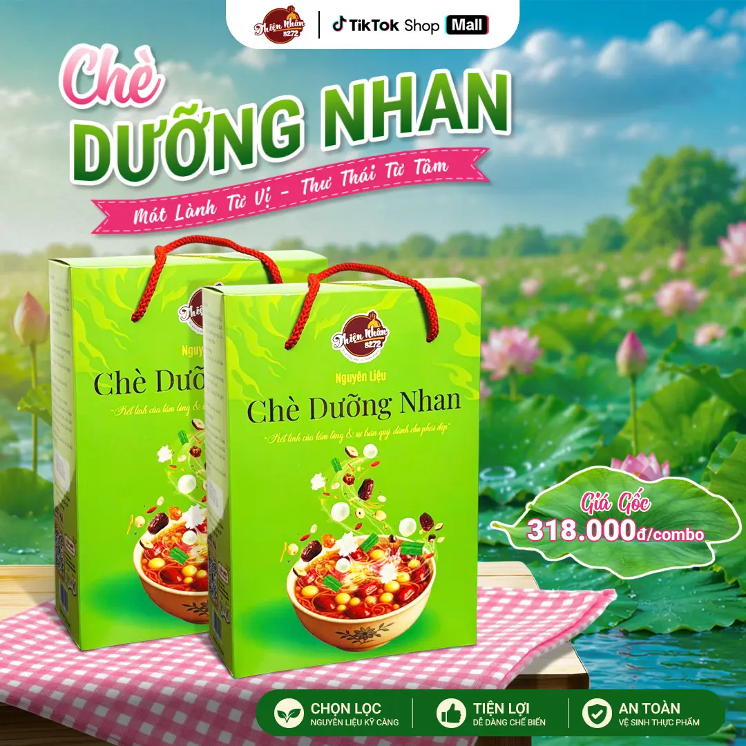 Combo 2 Set Chè Dưỡng Nhan Phiên Bản Nâng Cấp 14 Vị - Topping Ê Hề - Đậm Đặc Hơn - Nấu Nhiều Hơn - Vị Ngon Hơn - [Thiện Nhân 5272