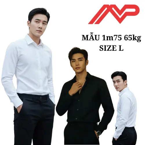 [XÃ KHO] Áo sơ mi lụa nam đẹp dài tay cổ bẻ, vải lụa giản chéo hạn chế nhăn không xù khi giặt máy dễ phối đồ.
