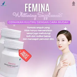 Femina Whitening Supplement - Memutihkan Kulit Pencerah Mencerahkan Original Produk