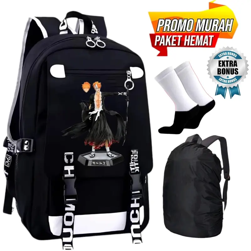 TAS RANSEL PRIA TERMURAH RANSEL SEKOLAH TAS PRIA DISTRO KEREN TERBARU  RANSEL KANVAS KAPASITAS BESAR TAS PUNGGUNG Backpack Wanita 4