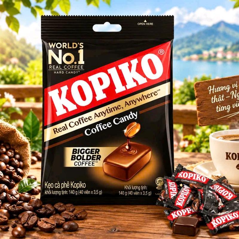 Kopiko Kẹo Cà Phê Kopiko Coffee Candy Vị Cà Phê Ngọt Ngào.(NÂU)