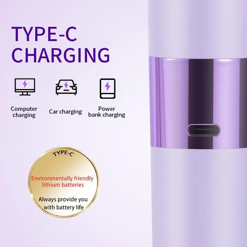 USB Rechargeable 2 in 1 Electric Hair Removal Instrument, Portable Waterproof Hair Removal Machine, Personal Care Appliances for Women 5