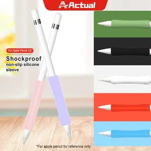 Actual stylus Pencil 1 / 2 Case Curved Hand Grip Sleeve Case 1st / 2nd Gen pencil matepad  11 stylus  pen  universal
