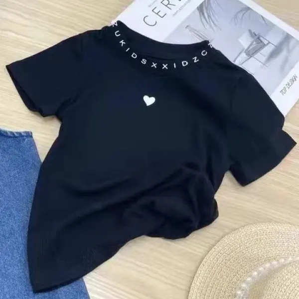 Váy Hai Dây Cho Bé Gái, Váy Yếm + Áo Thun Ngắn Tay, Váy Denim Cho Bé Gái, Bộ 2 Món 7