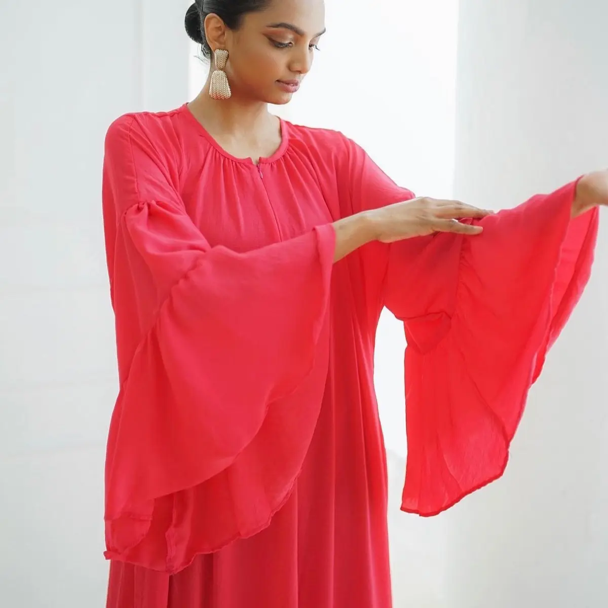 Adda Flare  Sleeve   Dress