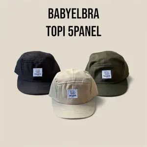 Topi Bayi 5 Panel Elbra untuk Usia 1-7 Tahun - Baseball