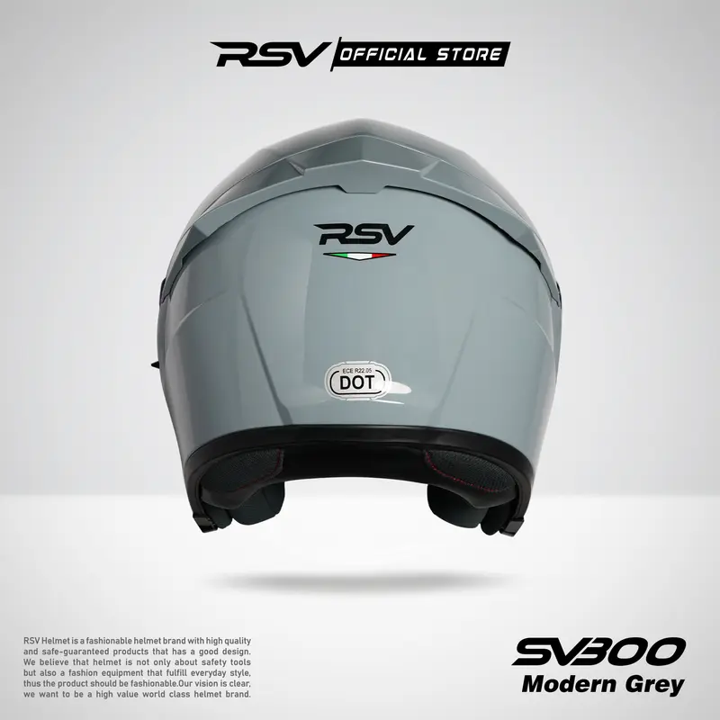 HELM Half face RSV SV300 MODERN GREY Motorcycle 4