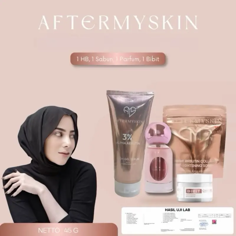 【Official Distributor】AFTERMYSKIN - 10x Alpha Arbutin Whitening Bodycream Bibit Chrome Premium HB Dosting Chromabright Lotion Pencerah Pemutih Pelembab Penghilang Bekas Luka Meratakan Warna Kulit Badan Membandel Bodycare Ampuh Afterskin After Skin BPOM