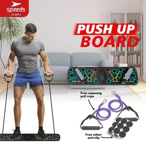 BARU - SPEEDS PUSH UP BOARD + RESISTANCE / PUSH UP STAND BAR ALAT PUSH UP OUTDOOR PORTABLE 069-6