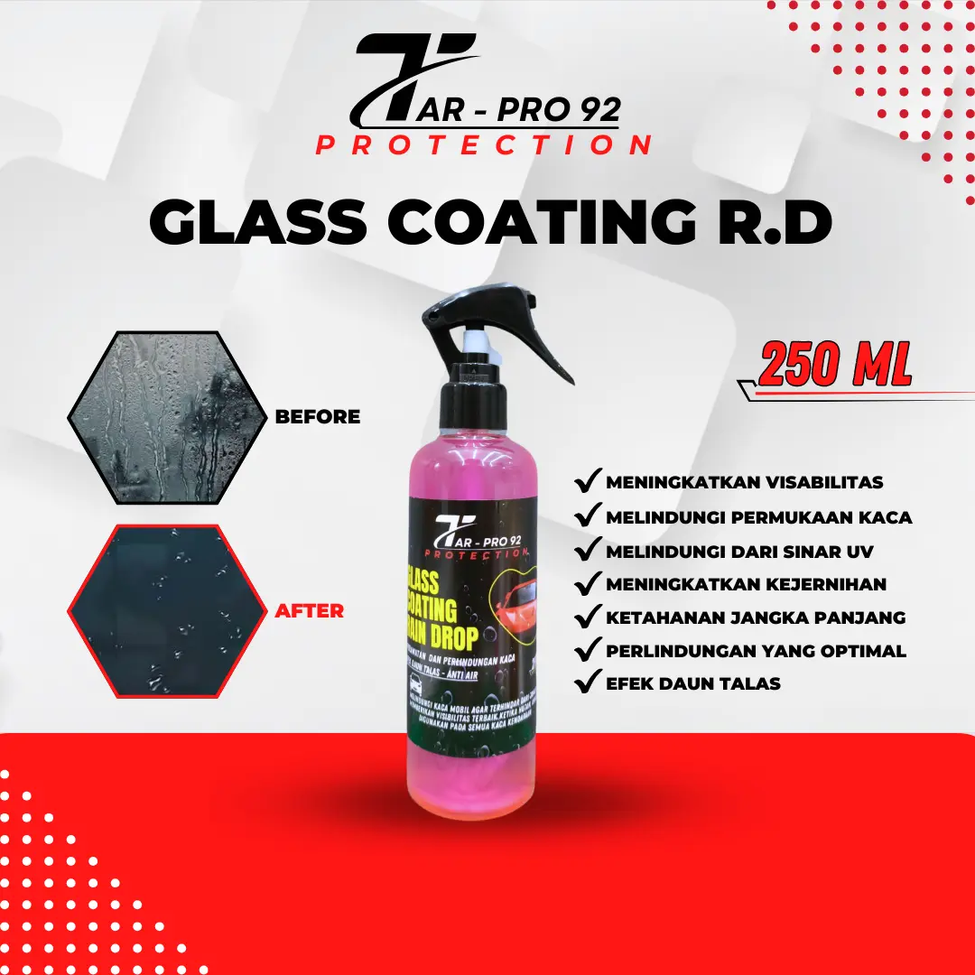 Glass Coating Rain Drop Tarpro92 Protection