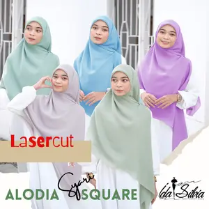 IDASILVIA - {Lasercut} Jilbab Segiempat SYARI/JUMBO XL 130x130 dan XXL 140x140
