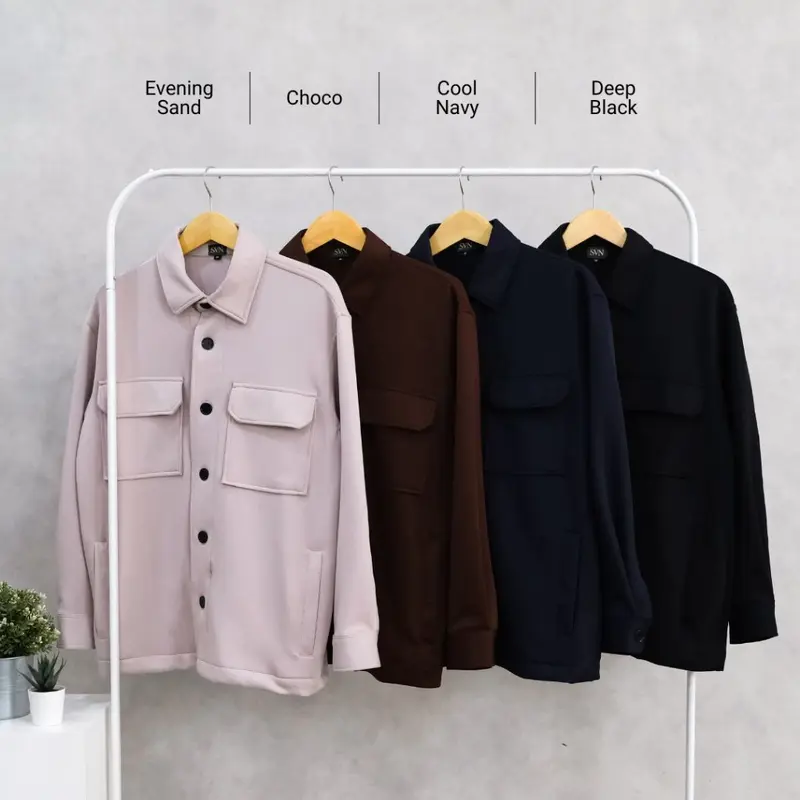 SANVANINA Jaden Scuba Jacket | Trucker Jacket Outer Pria | Baju Cowok Lengan Panjang Pria J-02 1
