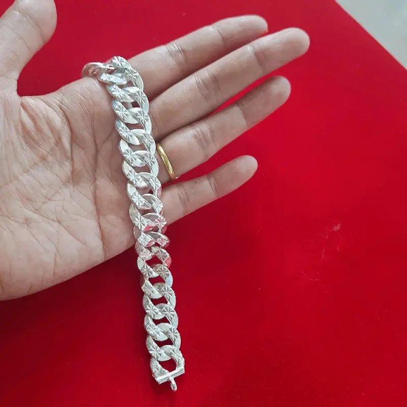 (COD) GELANG SISIK NAGA/ALDORA PERAK ASLI UKURAN DEWASA 2