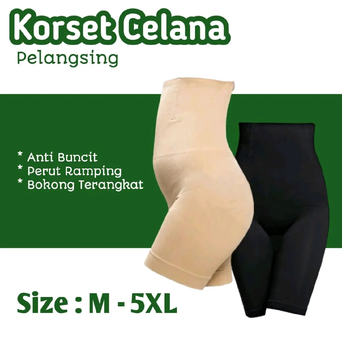MABHUNGA M-5XL 45-120Kg Korset Nyaman Anti Pengap Bikin Tubuh Lebih Ideal perut Seamless Waist