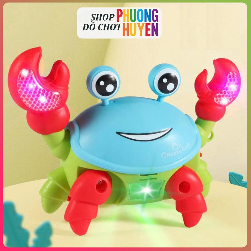 Đồ Chơi Cua Bò Chạy Pin Có Đèn Nhạc Vui Nhộn Dành Cho Bé - shop phuong huyen