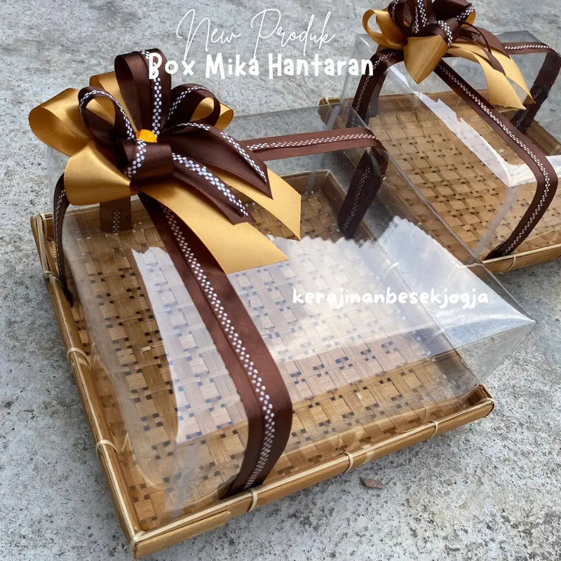 TERLARIS | PIRING KOTAK MIKA HIAS PITA | piring hampers box hantaran piring jogja box hampers parsel makanan bingkisan 2
