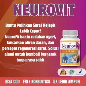PROMO NEUROVIT- Vitamin saraf |Bantu atasi Saraf Kejepit,Nyeri Sendi,Nyeri Otot,& Kelumpuhan Ringan