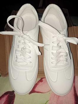 Product Review of ShoeMu-Kasut Perempuan Lelaki Old Skool Low Top Cushion Small White/Black Shoes Korean Springs Fashion Lace up Sneakers Casual Wanita Badminton Kasual sneakers  korean from ز**ة 1
