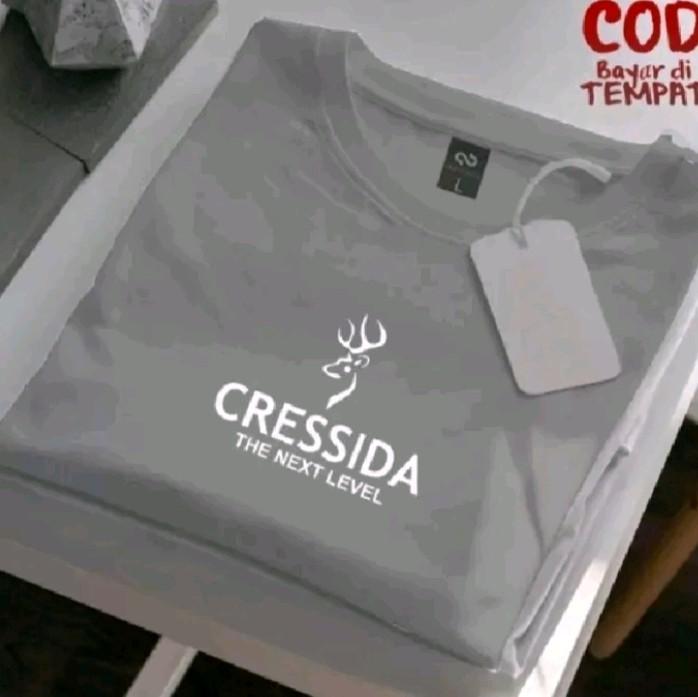 BISA COD.!! Kaos Distro Premium T-shirt Lengan Pendek Cr3ss1d4 Putih Pria Wanita Bahan Katun Combed 30s Keren Unisex Baju Oblong Santai Sablon Tebal Terbaru Dewasa 3