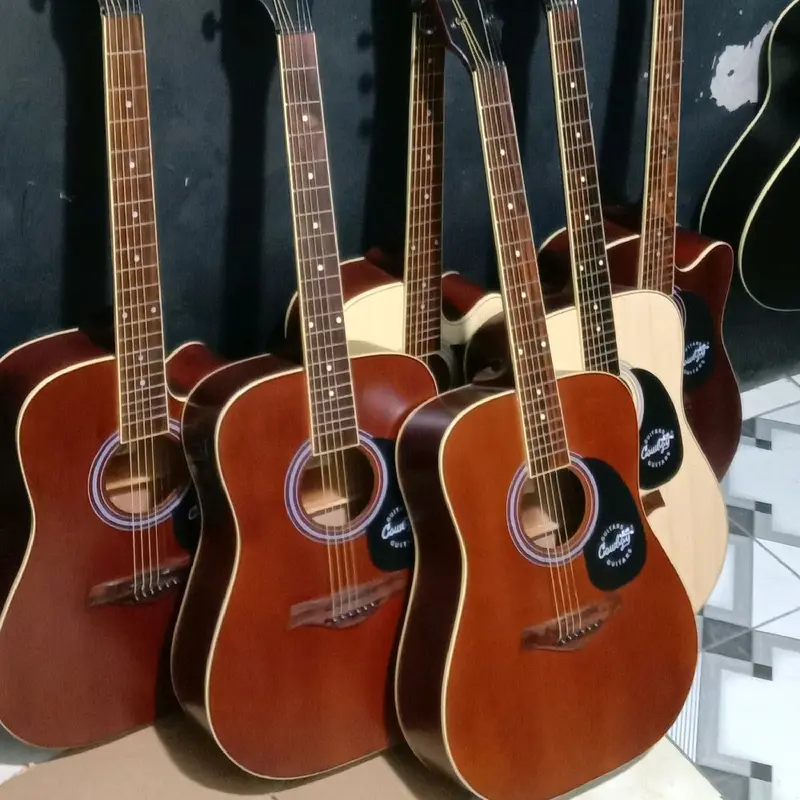 GITAR AKUSTIK & AKUSTIK ELEKTRIK COBOI custom TANAM BESI & BERGARANSI GRATIS PEKING KAYU 1