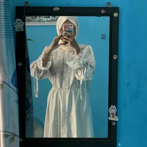 Nadira Dress Exclusive Gamis Motif Elegan Lengan Panjang Busui Friendly Adem Nyaman Dipakai Seharian Look Mewah dan Simple