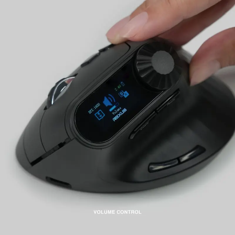 Rexus Clif Pro QV280 / QV-280 Mouse Office Ergonomic Vertical Wireless Bluetooth Mice 1