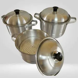 Best Quality Panci kukusan Kecil dandang 20,22,24 cm Aluminium Panci SERBA GUNA Nasi