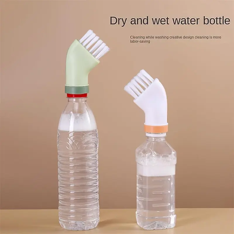 Bàn Chải Làm Sạch, Đa Năng Sáng Tạo, Có Thể Kết Nối Với Chai Nước Khoáng, Thích Hợp Để Làm Sạch Ướt Và Khô, Bàn Chải Góc Và Góc Nhà, Để Làm Sạch Các Ngõ Ngách Gia Dụng 4