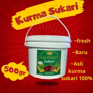 (1 ember) Kurma Sukari Premium 500Gram Basah Asli 100% Sumber Energi Lezat Cocok Untuk Camilan Sehat Dan Hadiah