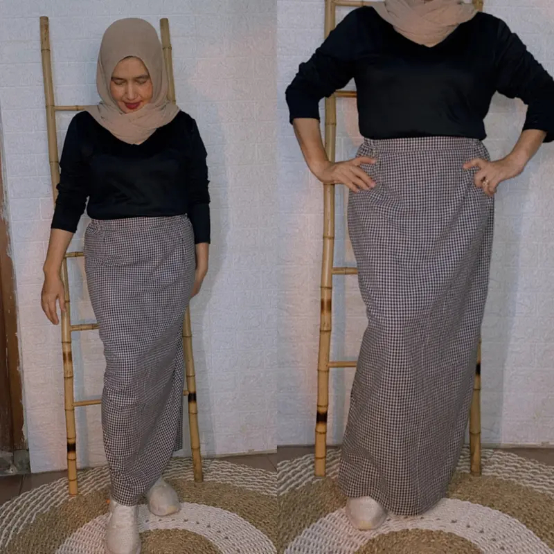 Rok Tartan / Rok Span / Outfit Korea / Rok Katun 1