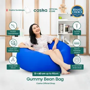 CASHA Bean Bag Gummy Sofa Furniture - D60 Minimalis
