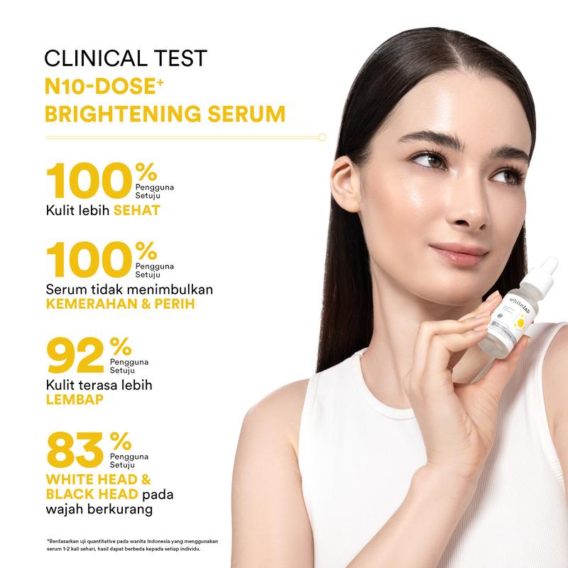 [RACUNINSKINCARE] - Whitelab [UPGRADE] N10-Dose+ Brightening Serum Niacinamide 10% - Perawatan Mencerahkan Wajah Kusam 5