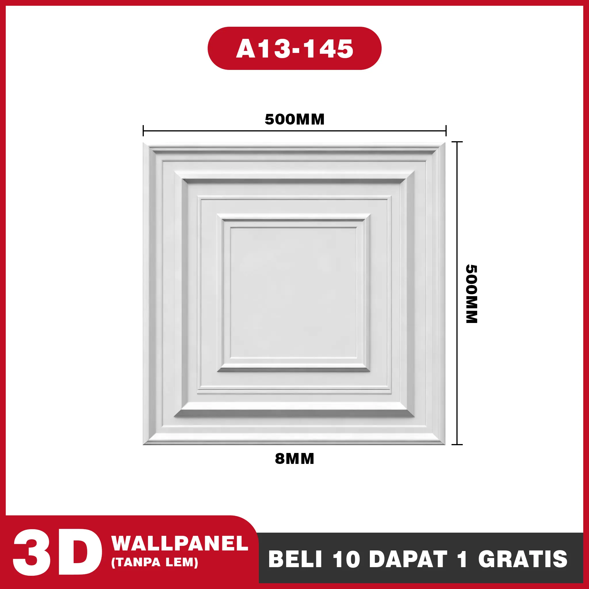 A13-145   |   11 PCS (50cm×50cm)