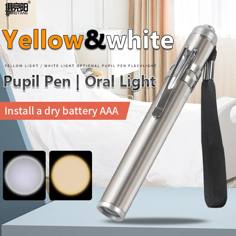 Mini LED Flashlight Work Light First Aid Pen Light Aluminum Alloy Torch Lamp Portable Medical Pen Light