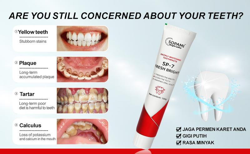 Product Introduction of 【BUY 1 GET 2 FREE】SOPAMI Probiotic SP-7 for Oral Health and Gums, Toothpaste, Inhibits Plaque, Repairs Tooth Enamel, Freshens Breath, Removes Tooth Stains, Suitable for Both Men and Women 3Pcs 4