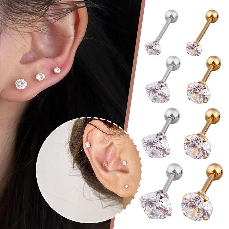 Product Introduction of Bông Tai Đinh tán Tai, Chất Liệu Thép Không Gỉ, Kích Thước Nhỏ, Thời Trang Đơn Giản, Phụ Kiện Đinh Tán, Dành Cho Nữ, I1S2 20