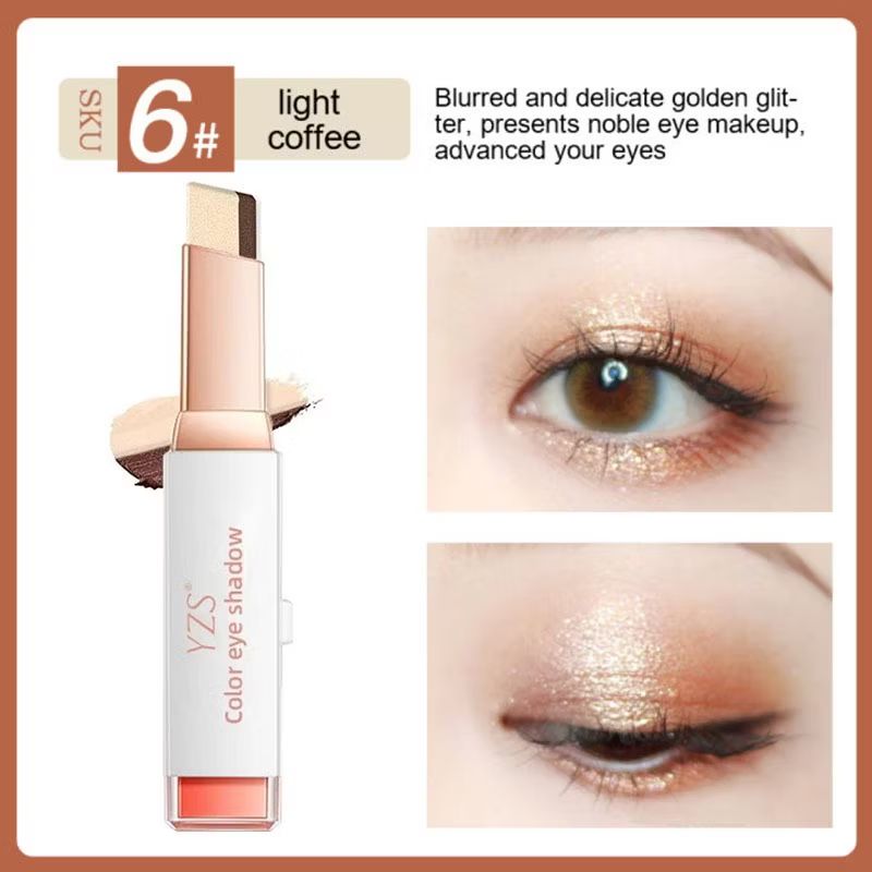 Eyeshadow Palette Stik Dua Warna Nude Color Make up Mata Anti Air Tahan Lama Eyeshadow Palette Stik Dua Warna Nude Color Make up Mata Anti Air Tahan Lama