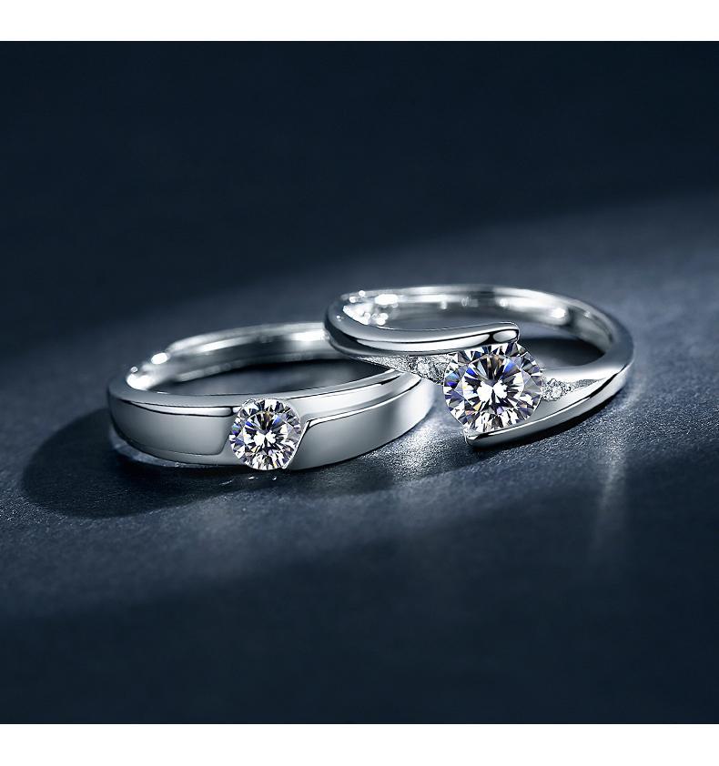Product Introduction of Couple Rings/Couple Diamond Rings/Wedding Gifts/Engagement Rings/Diamond Rings/Eternity Rings/Suitable for Couple Gifts 26
