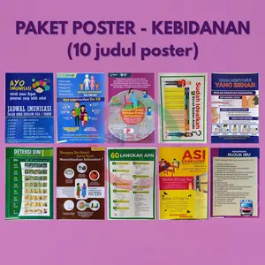 Kesehatan - Paket 10 Poster Kebidanan Terlengkap | Media Edukasi Kebidanan | Paket Hemat Kebidanan