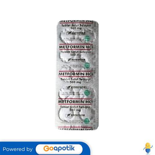 METFORMIN BERNOFARM 500 MG STRIP 10 TABLET