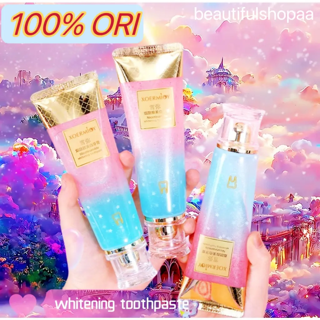 Yellow Teeth Whitening Niacinamide Toothpaste TikTok Hot Sale Toothpaste Tartar Remover Fresh Breath Clean Mint